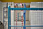 Badet er lukket på Kirsebærhavens Skole i Valby ved København. Og det har det været længe, mens skolen venter på renoveringer. Arkivfoto. 