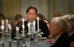 Den afgående formand Horace Engdahl ved akademiets årsmøde i  Stockholm lørdag. 
