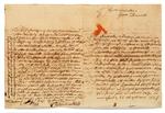 I hen ved 150 år er dette brev skrevet af Tordenskjold gået i arv i familien til den kastelpræst, som i midten af 1800-tallet underviste kongefamiliens børn. Men da det forleden blev sat til salg, forlangte staten det tilbage. Foto: Bruun Rasmussen Kunstauktioner 