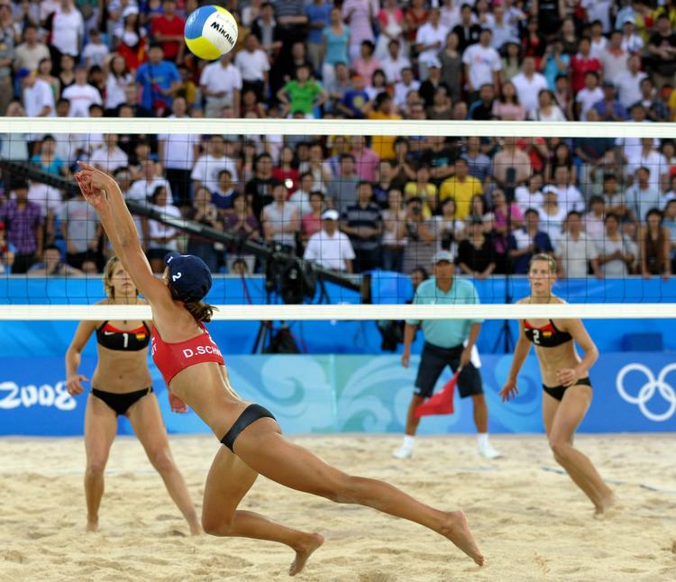 VM i beachvolley afvikles under den norske sommersol... 