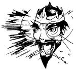Afrikanskengelske Siku er sluppet godt fra sin bibeltolkning, mens japanske Shinowaza har en temmelig kedsommelig streg. Illustration fra Manga-biblen 