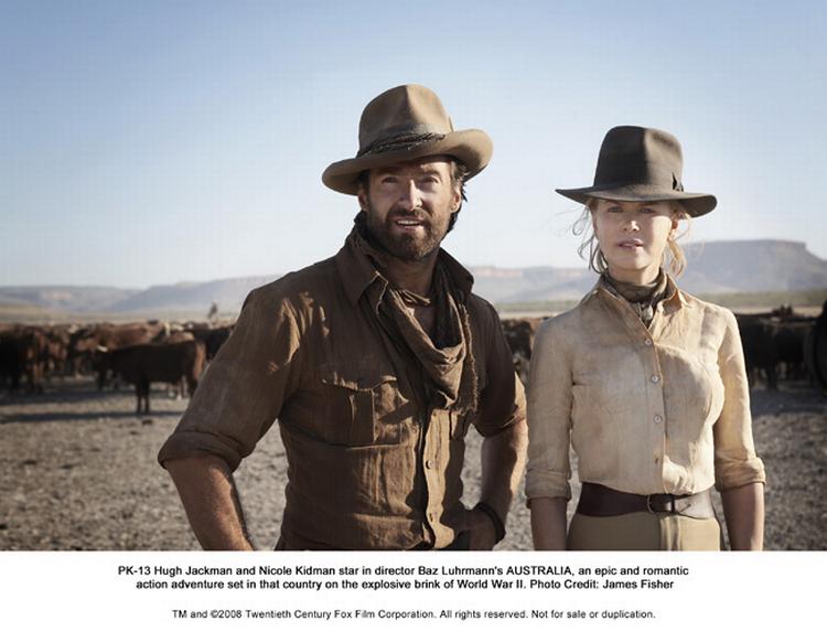 Hugh Jackman og Nicole Kidman i 'Australia'. 