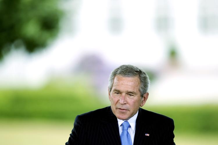 Et stort flertal af amerikanerne er glade for, at George W. Bush stopper som præsident i USA. Her ses han på besøg i Danmark. 