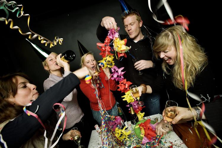 Nytårsfest i 2005. Akrivfoto. 