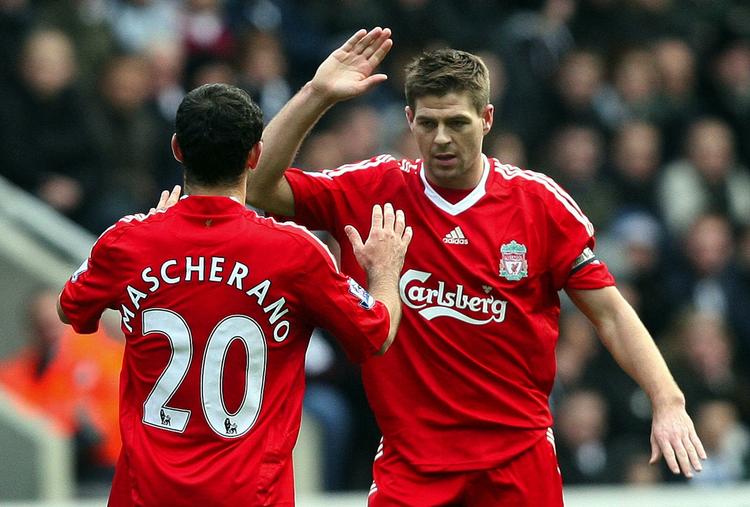 Steven Gerrard scorede to af målene, da Liverpool i sidste uge vandt 5-1 over Newcastle. 