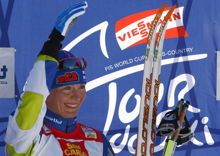 Sidste år satte hun sin førsteplads over styr, men i dag økonomiserede Virpi Kuitinen med sine kræfter, og så vandt hun Tour de Ski. 