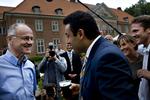 Mens det stadig var godt mellem  Lars Kolind og Naser Khader. (arkivfoto) 