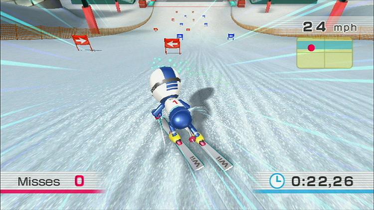 Alpinski kan man også løbe i Nintendo Wii, men ledbåndsskader er endnu ikke blandt de anmeldte skader som følge af spillet. 