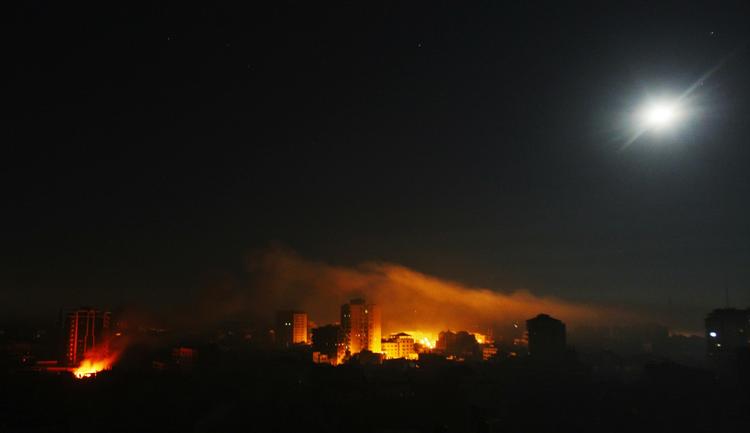 Gaza By under nattens kampe. 