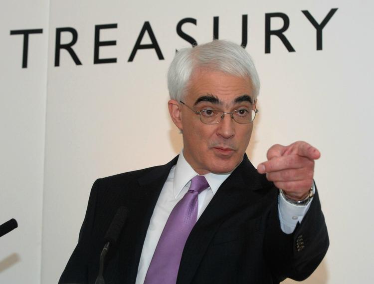 Storbritanniens finansminister Alistair Darling. 