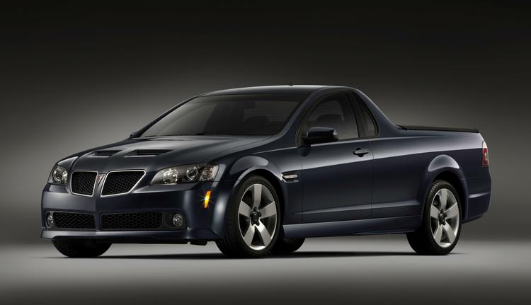 Sendt til tælling: Pontiac G8 Sport Truck bliver aldrig til noget. Der er ikke nok salg i den. 