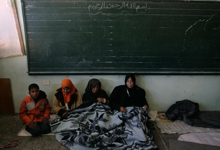 Der var ingen Hamas-folk på den FN-skole, som Israel i går bombede, siger FN. Billedet er fra en anden skole, som køres af organisationen. 