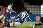 Jesper Jørgensen (med ryggen til) i aktion for Esbjerg i Superligaopgøret mod Vejle 7. december 2008. 