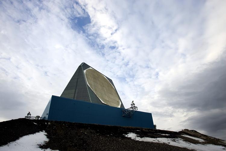 Radaren på Thulebasen i Grønland. 
