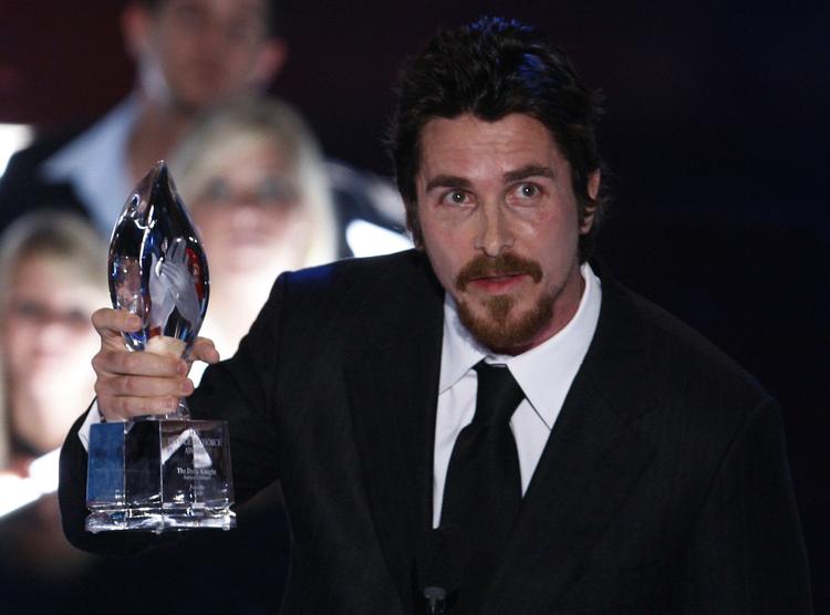 Cristian Bale modtog en pris for sin rolle som Batman - The Dark Knight. 