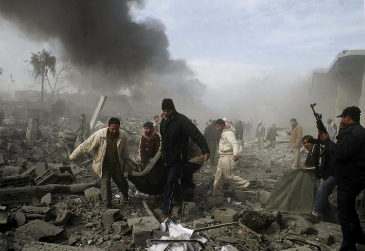 Israel anklages for at have bombet hus fyldt med palæstinensere. Arkivfoto. 