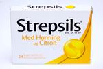 Undgå kriller. Strepsils er blandt verdens førende brands inden for halstabletter. Tabletterne kan købes i håndkøb og findes i fire forskellige varianter. Her er det versionen med honning og citron.  Foto: Thomas Borberg 