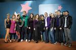 Sangerne til Dansk Melodi Grand Prix 2009 stillede op til holdfoto i DR-Byen 