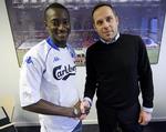 Dame N'Doye da han belv præsenteret som FC København-spiller. Arkivfoto. Pressefoto 