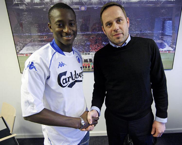 Dame N'Doye da han belv præsenteret som FC København-spiller. Arkivfoto. Pressefoto 