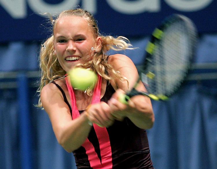 I sine første to kampe i Sydney har Caroline Wozniacki kun tabt sammenlagt fem partier i sejrene på 6-1, 6-2 og 6-2, 6-0. Arkivfoto. 