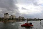 En Hamas-politikutter ud for Gaza. Arkivbillede. 