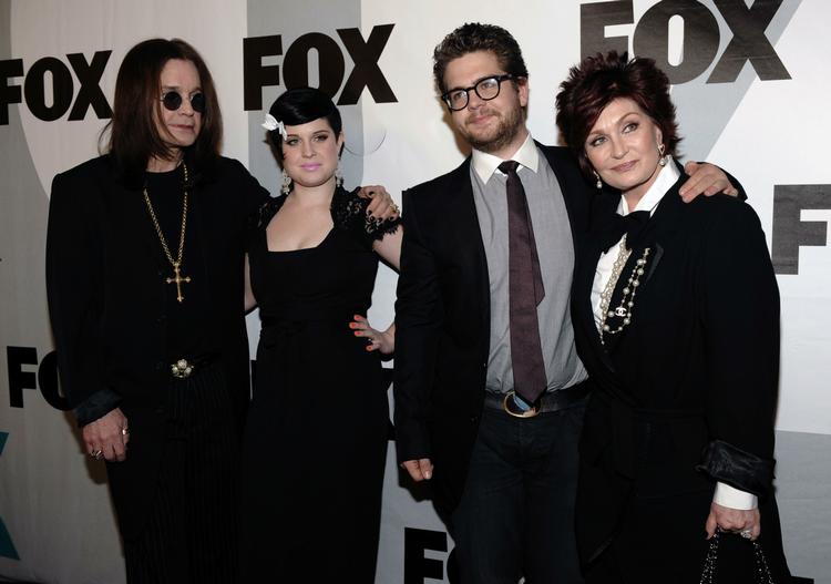 Ozzy Osbourne, Kelly Osbourne, Jack Osbourne and Sharon Osbourne til præsentationen af deres nye program, Osbournes Realoaded. den 13. januar. 