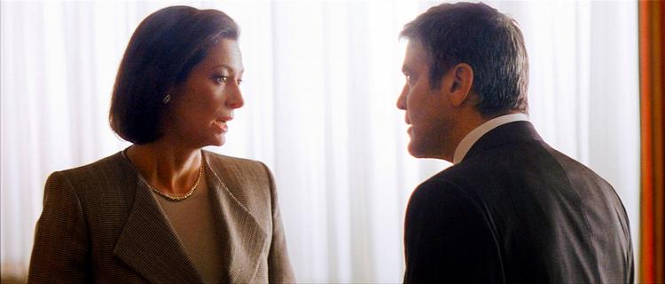 Tilda Swinton og George Clooney i 'Michael Clayton', sidste års mest udlejede film. 