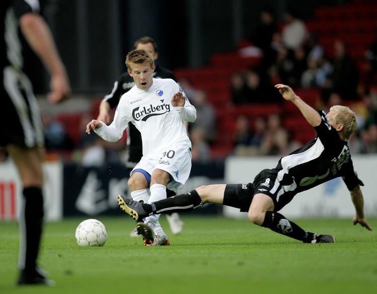 Mads Laudrup i sin anden og sidste Superligakamp for FC København - mod Randers FC i foråret 2007. 