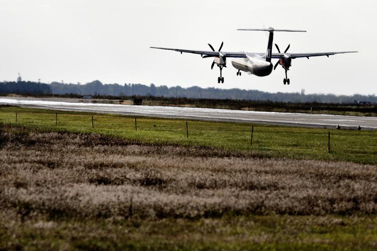 Rust var skyld i at et Dash-fly forulykkede i Aalborg. 