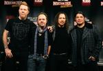 Metallica var til stede i New York, da nyheden blev offentliggjort. Fra venstre ses James Hetfield, Lars Ulrich, Kirk Hammett og Robert Trujillo. 