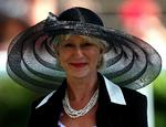 Helen Mirren fotograferet ved det såkaldte Ladies Day i Ascot i sommer. 