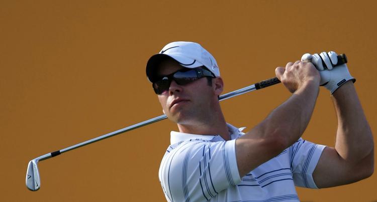 Paul Casey lavede ni birdies og ni pars på dagens runde i European Tour-turneringen Abu Dhabi Golf Champinship. 
