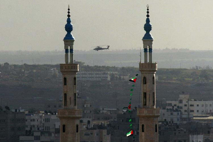 Der er stille over Gaza By - for en gangs skyld. 