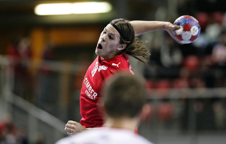 Mikkel Hansen var på pletten ti gange mod Norge. 