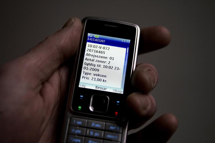 Sådan ser din sms-billet ud. 