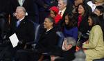 Barack Obama og Joe Biden under indsættelsesceremonien. 