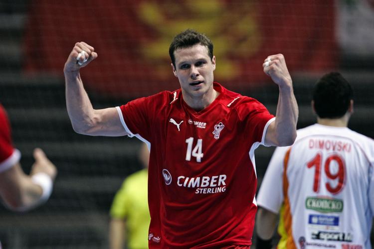 Michael V. Knudsen blev dansk topscorer med syv mål. 