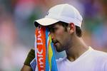 Novak Djokovic led i den ekstreme australske hede. 