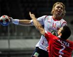 Erlend Mamelund scorede det sidste norske mål til 30-28, men i de sidste 80 sekunder scorede Polen tre gange. 