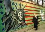 Anti-amerikanske malerier i Irans hovedstad, Teheran. Arkivfoto. 