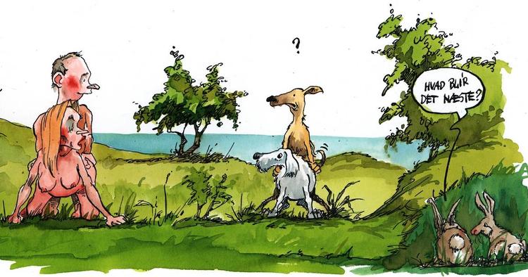 Sommerens sexdille dogging, som er aftalt sex med fremmede mennesker på landets rastepladser,  med tegnerens Roald Als' øjne. 