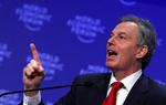 Tony Blair er også i Davos. 