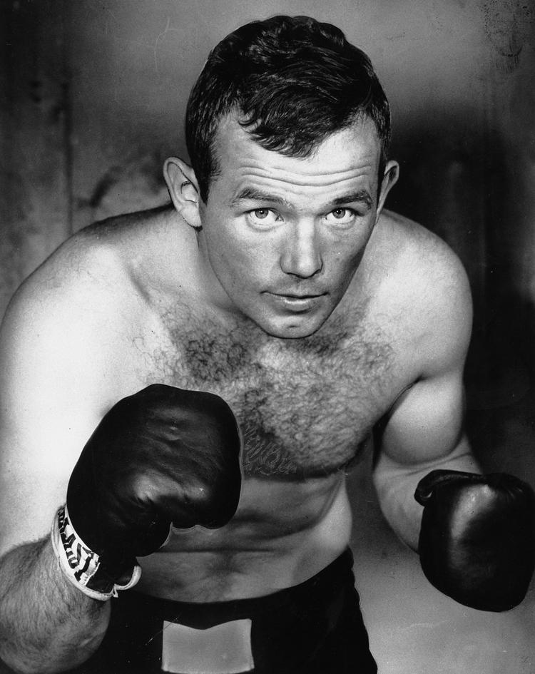 Ingemar Johansson fotograferet i 1960, året efter at han vandt verdensmesterskabet i sværvægtsboksning i New York. 