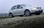 VW Golf  er et hyppigt syn på danske veje. Her en Golf IV - nyeste generation er 6. 