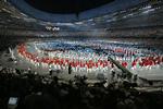 The opening ceremony at the Beijing Olympics. Ten countries and five disciplines should have been barred due to failure to live up to the IOC's rules on anti-doping. 
