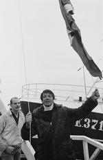 Fiskeskipper Kent Kirk blev landskendt, da han i 1983 trodsede et forbund mod fiskeri inden for den engelske 12-sømile-grænse. Arkivfoto . 