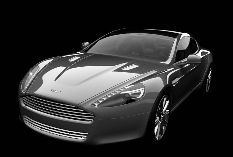 Forfra ser man ikke, at Aston Martin Rapide faktisk er en familiebil med fire døre og plads til fire personer. 
