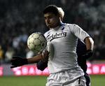 Ailton Almeida kom ind og røg ud igen, da FCK spillede træningskamp i Spanien. Arkivfoto. 
