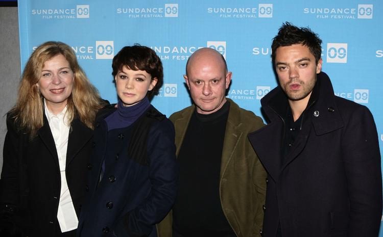 Holdet bag 'An Education': Lone Scherfig, Carey Mulligan,  Nick Hornby og Dominic Cooper. Foto fra Sundance Festivalen, hvor filmen vandt publikumsprisen. 